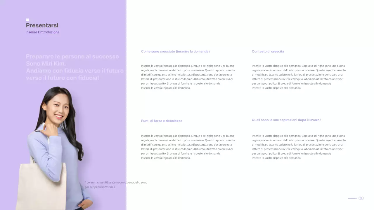 Portafoglio semplice con sfumatura malva