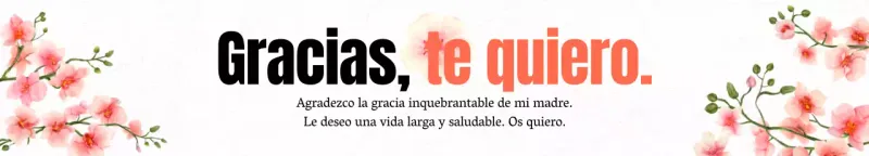 Feliz cumpleaños a tus padres en caligrafía con flores rojas de acuarela