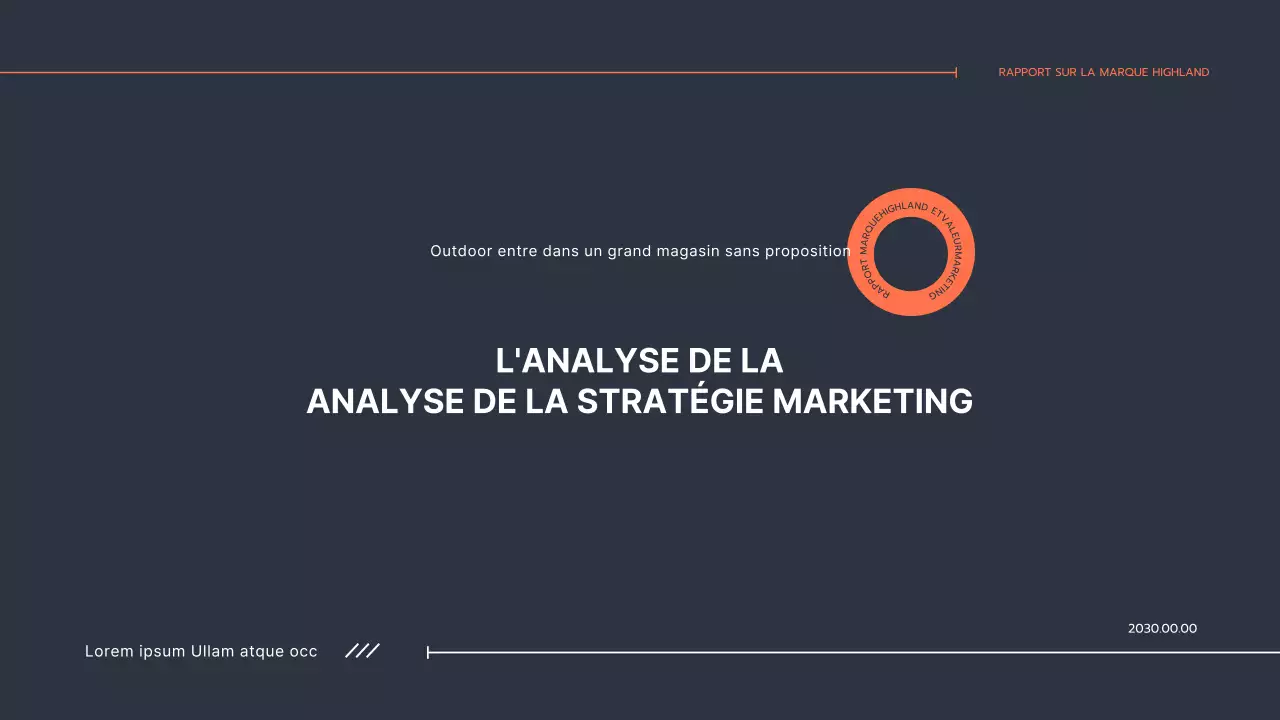 Rapport de stage soigné en orange marine