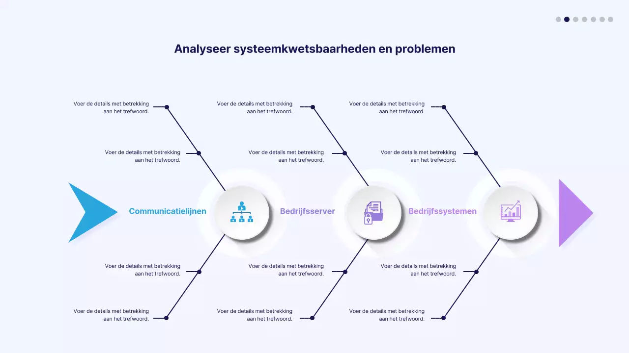 Blauw en paars verloop pictogram visgraat