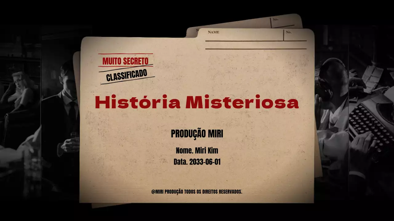 Analisar romances de mistério com fundos pretos e arquivos castanhos