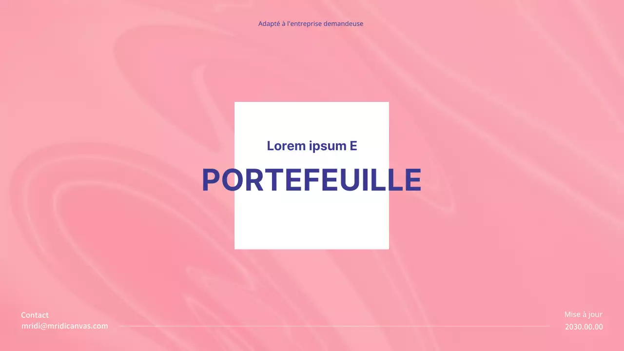Un portefeuille de thèmes rose pâle pour vous aider dans le domaine de la conception