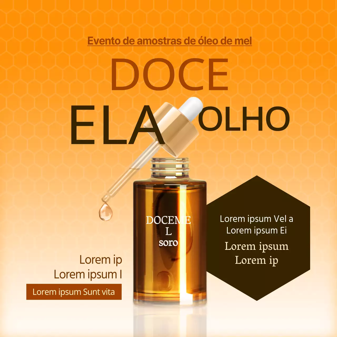 Óleo de mel doce