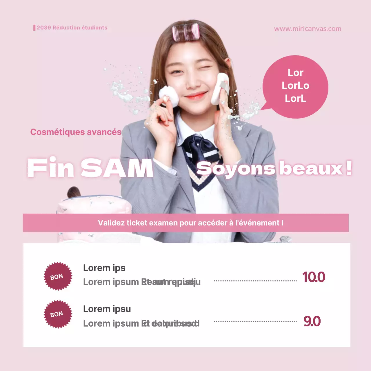 Réductions pour les étudiants