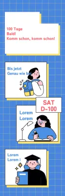 SAT Back-to-School Cheer-Banner mit kariertem Hintergrund