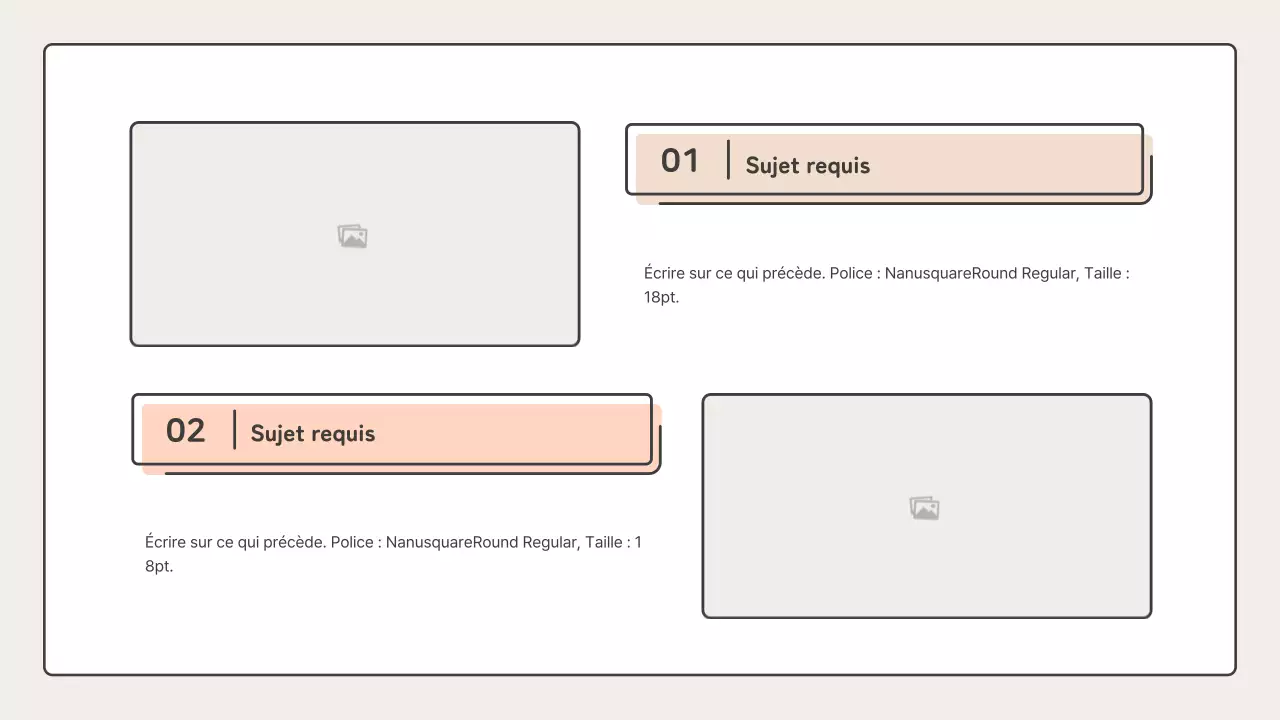 Éducatif avec des formes ponctuelles en rose et beige