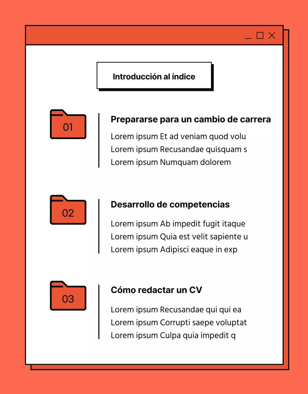 Promocione su experiencia en consultoría de currículos con un sencillo concepto de libro electrónico en rojo y blanco