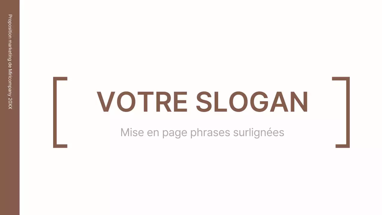 Un kit de concept d'entreprise avec des lignes minimalistes et simples en marron.
