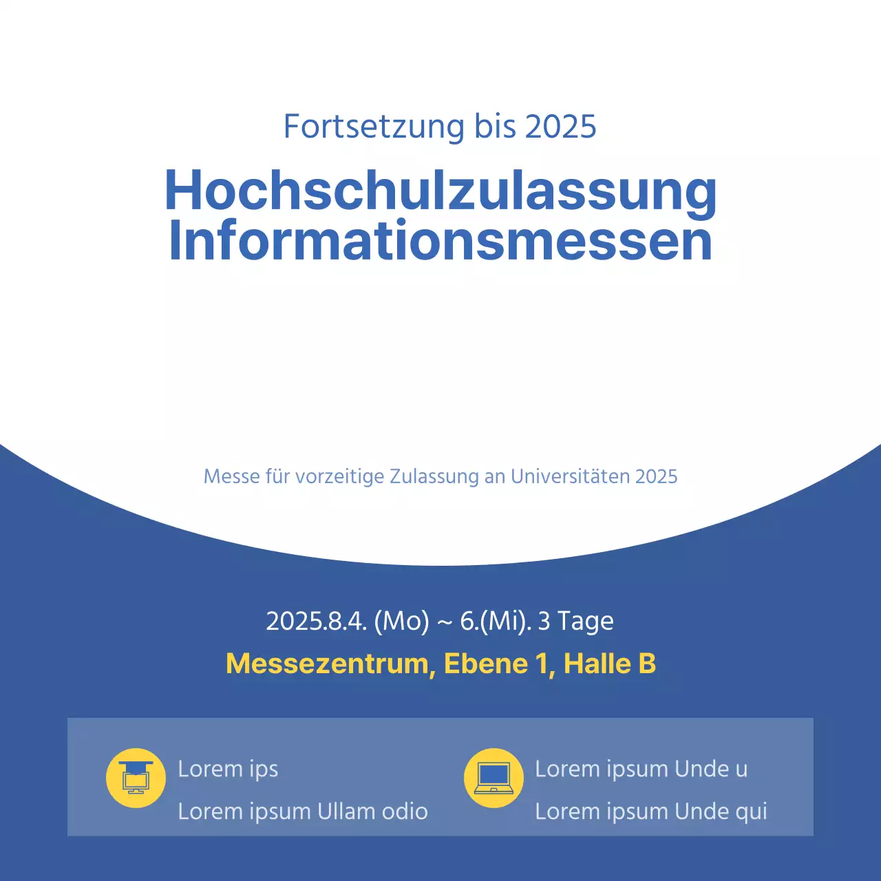 Messen für Hochschulzulassungen