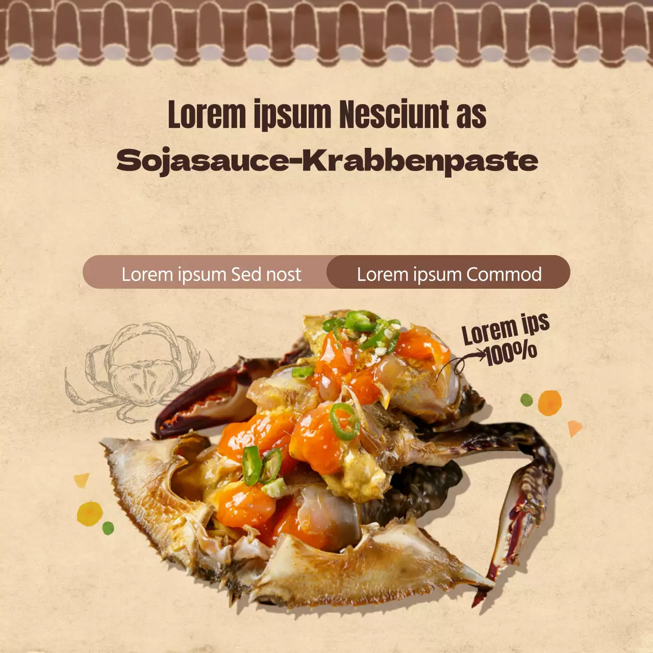 Traditionelle Sojasaucen-Krabbenpaste zum Verkauf