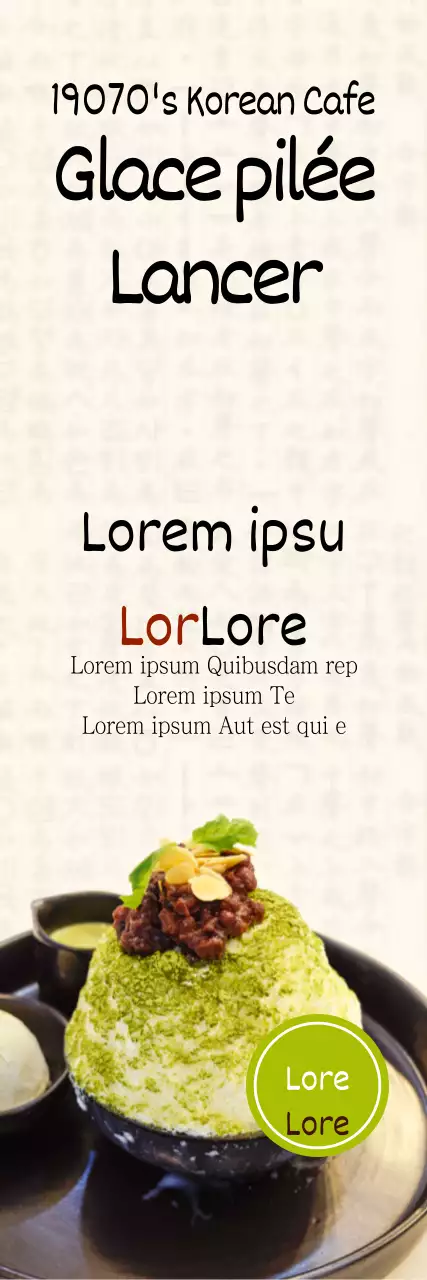 Commencer la glace pilée