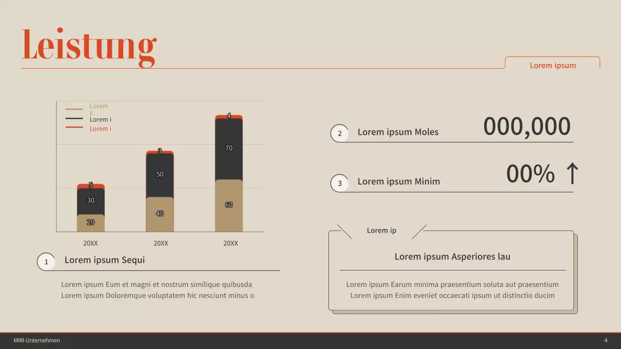 Orangefarbene Akzente mit braunen und beigen Farbtönen Einfache Scorecard