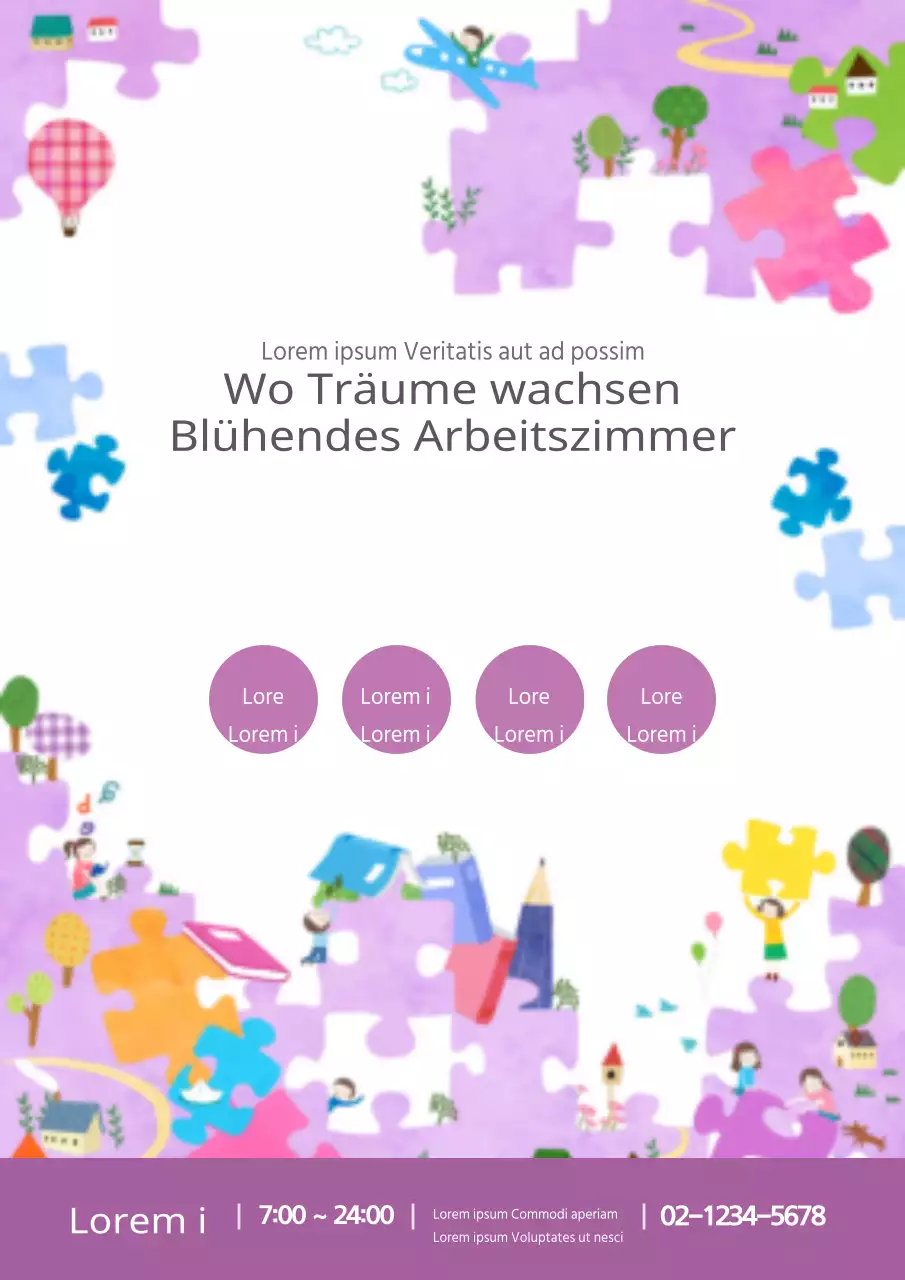 Blühendes Arbeitszimmer