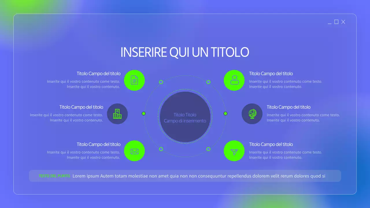 Cartelle semplici nei colori blu e fluorescenti