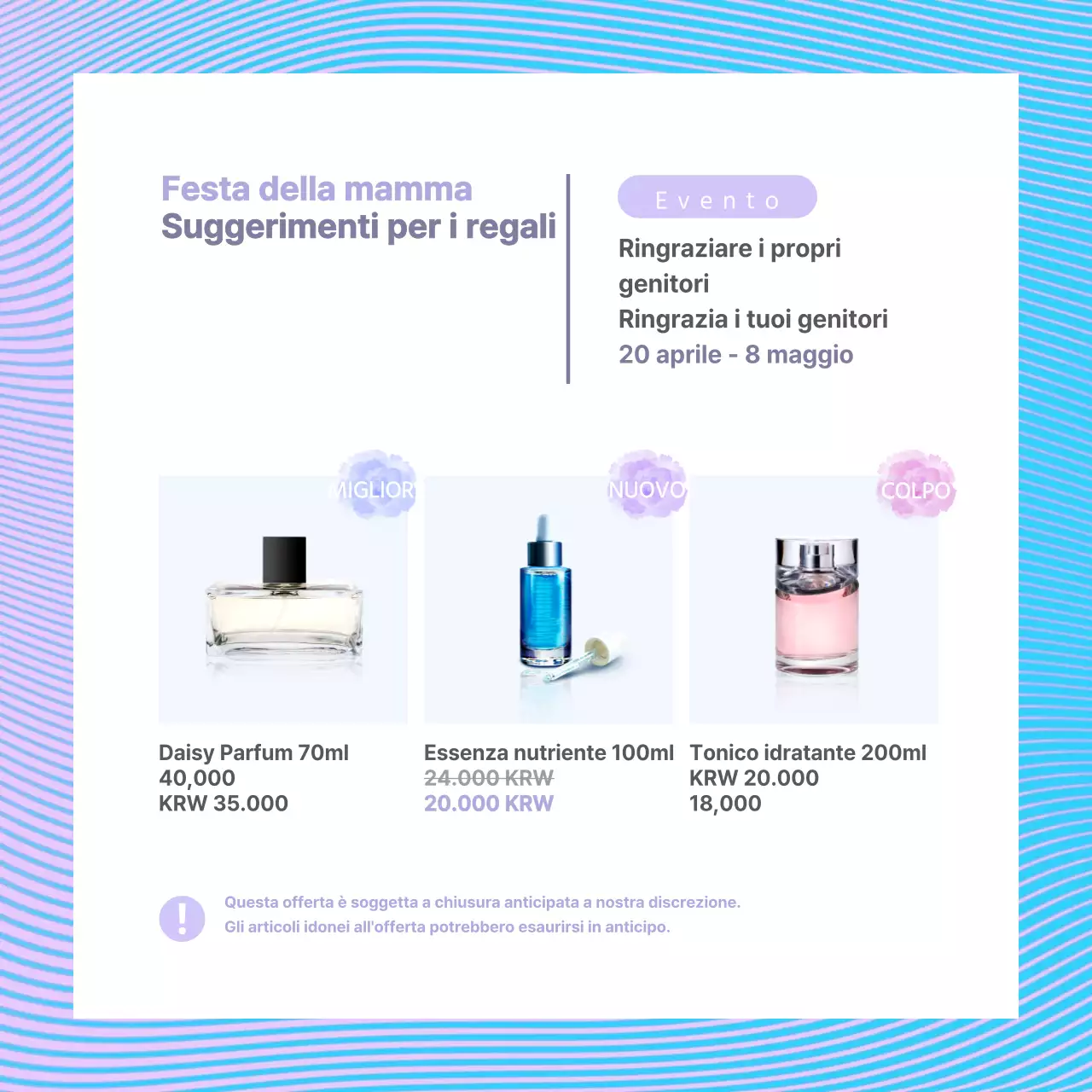 Regali per la festa della mamma