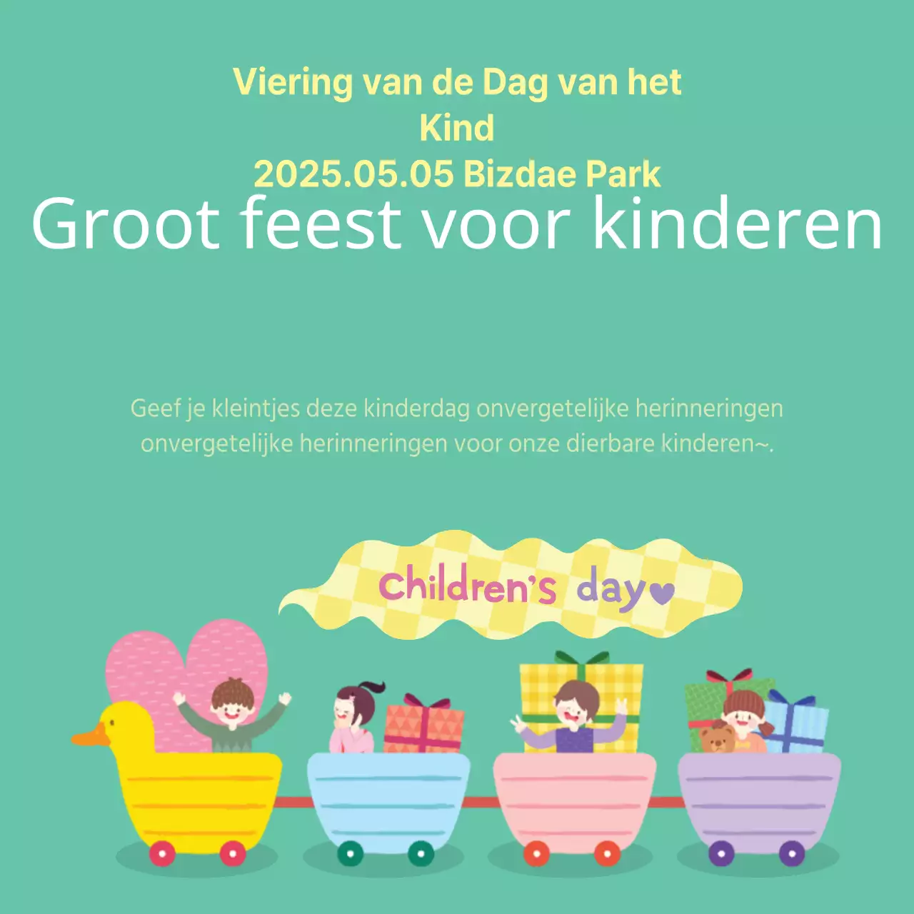 Groot feest voor kinderen