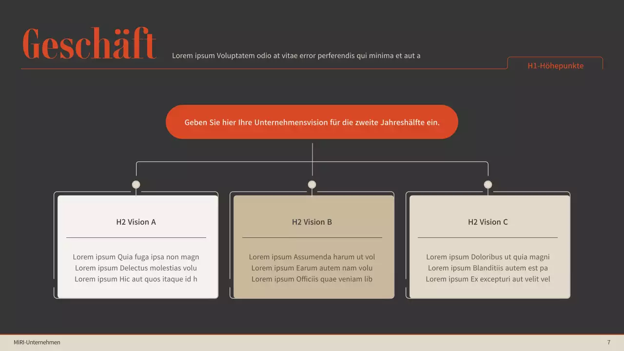 Orangefarbene Akzente mit braunen und beigen Farbtönen Einfache Scorecard