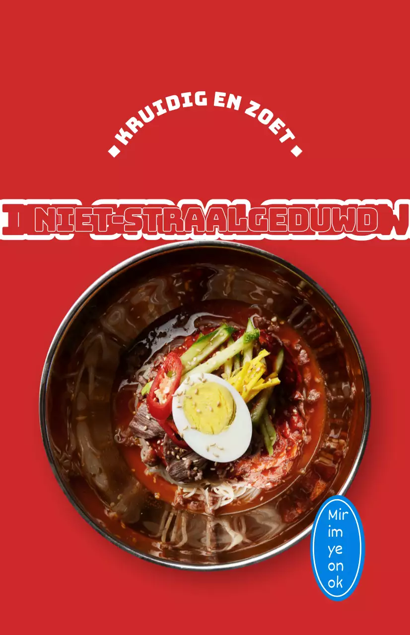 Restaurantpromoties met kleurrijke foto's van verschillende zomerse gerechten