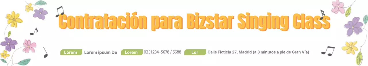 Clase de canto con abalorios