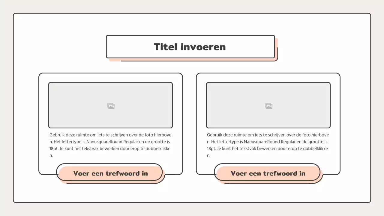 Educatief met puntvormen in roze en beige