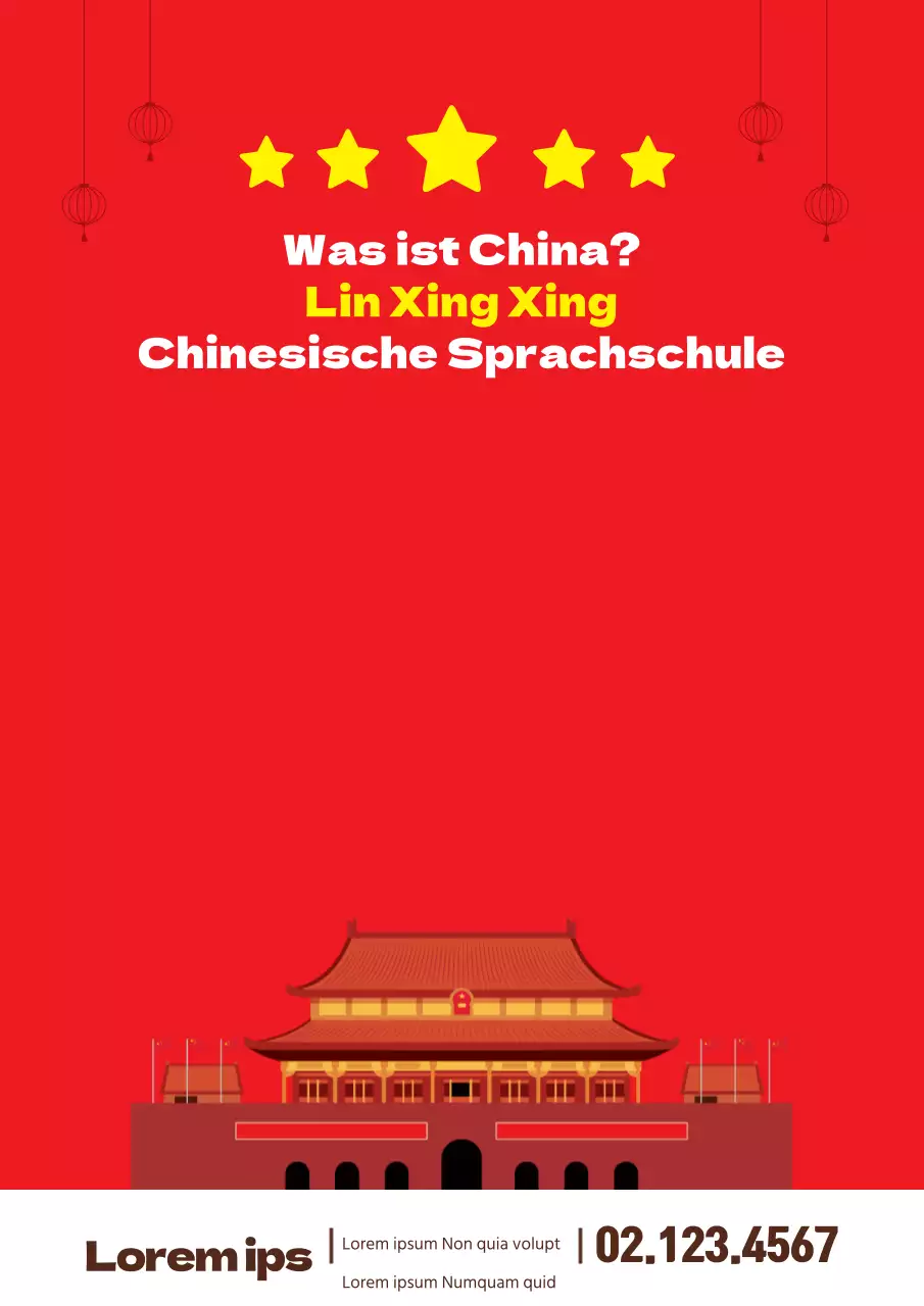 Chinesische Sprachschule_Zeremonie Poster