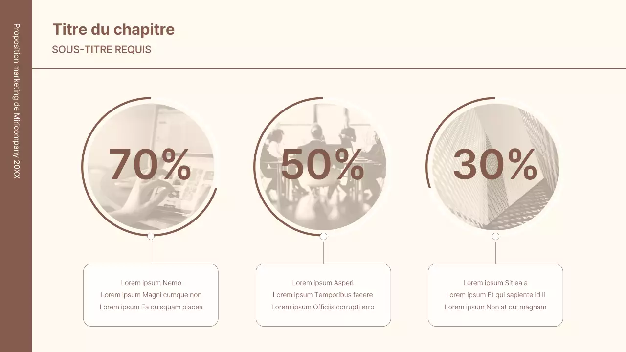 Un kit de concept d'entreprise avec des lignes minimalistes et simples en marron.