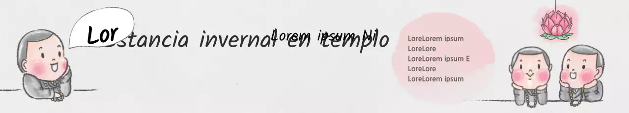 Estancia invernal en un templo