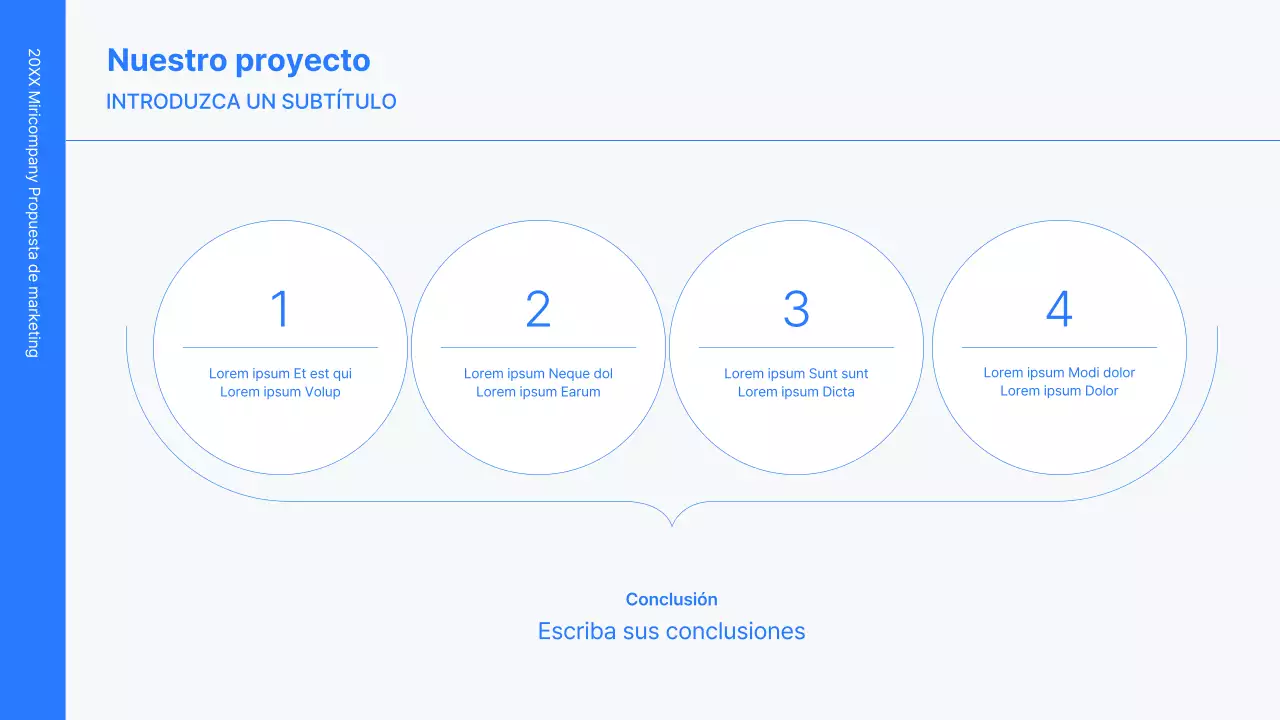 Kit de concepto empresarial con líneas azules, minimalistas y sencillas