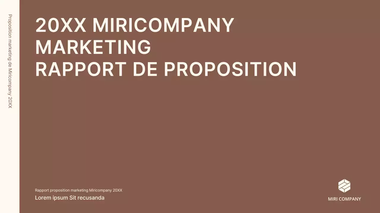 Un kit de concept d'entreprise avec des lignes minimalistes et simples en marron.