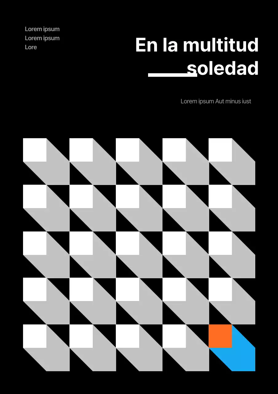 Portada de libro sencilla en blanco y negro