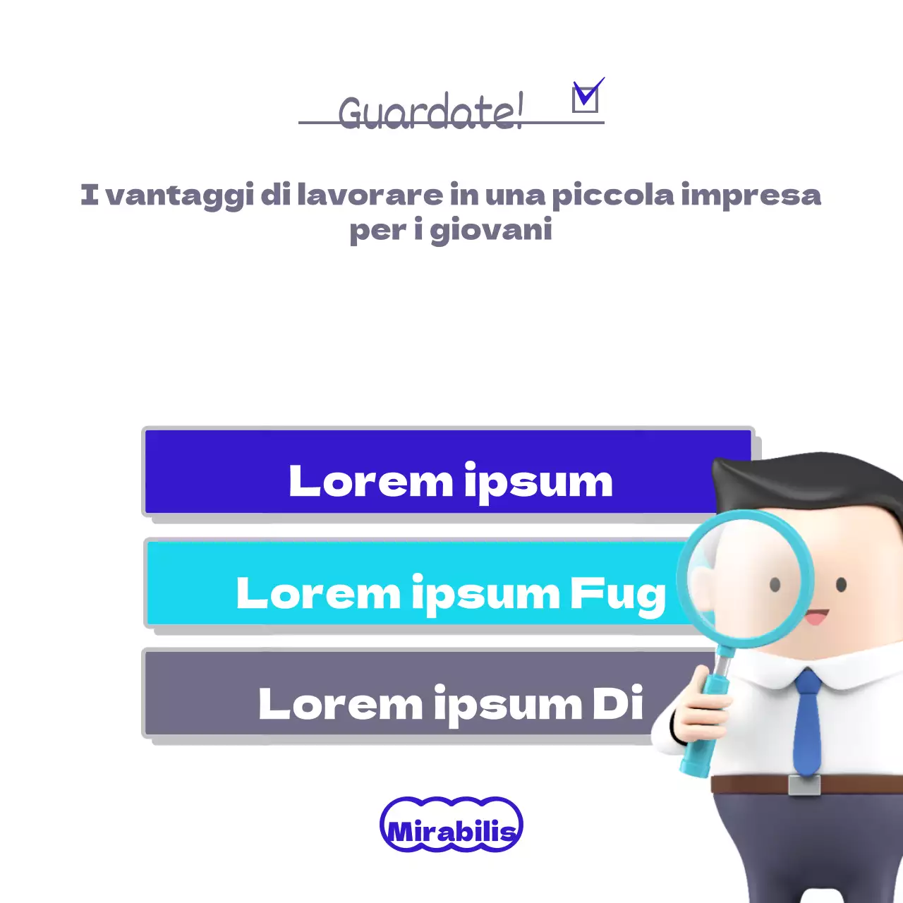 Vantaggi per l'occupazione giovanile