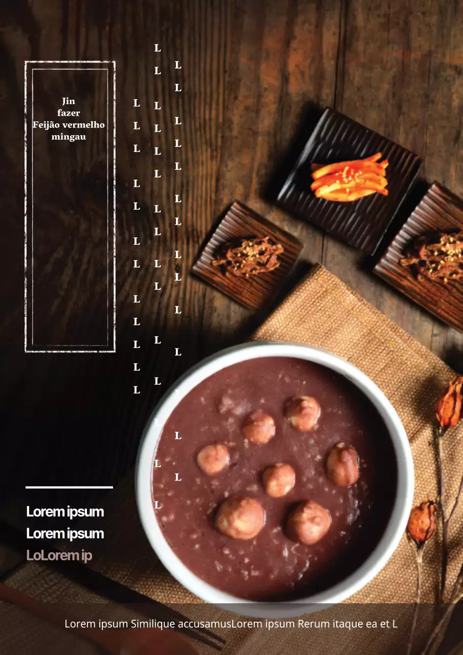 Promover a ementa de inverno de um restaurante com uma grande imagem amarela de massa udon