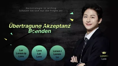 schwarzer Hintergrund lindgrüner Farbverlauf Übertragung Grad Titel YouTube Thumbnail-Banner mit männlichem Modell