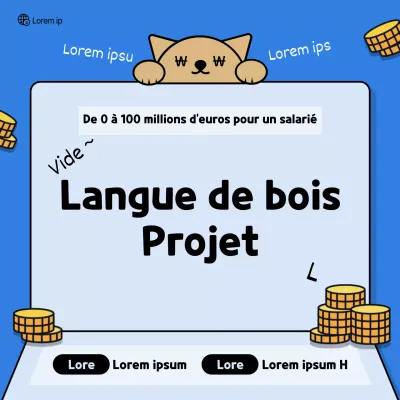 Illustration du livret bleu Technologie mignonne et pince-sans-rire