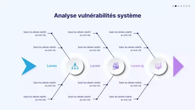 Icône en dégradé bleu et violet en forme d'arête de poisson