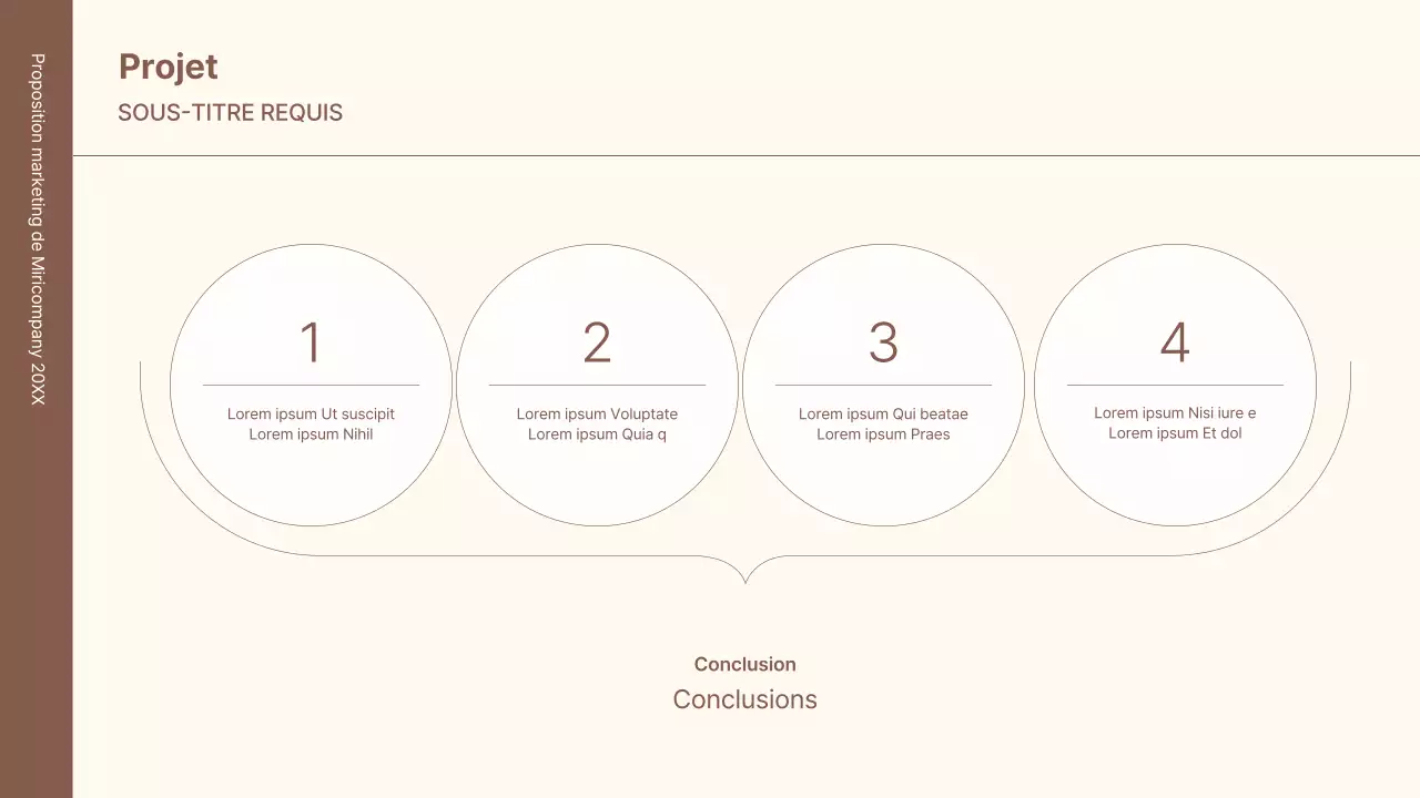 Un kit de concept d'entreprise avec des lignes minimalistes et simples en marron.