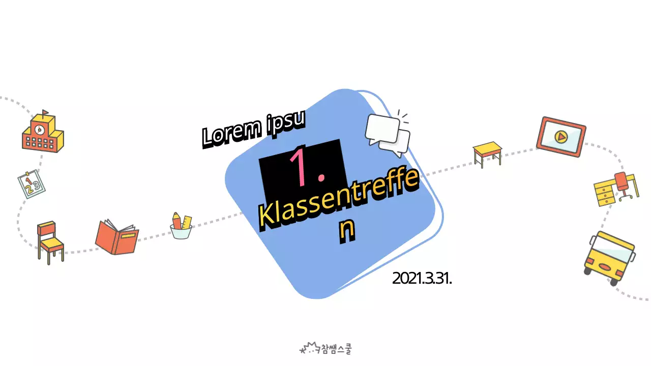 Klassentreffen in Hellblau