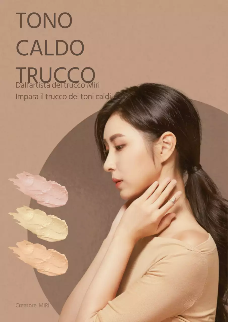 Promuovere lezioni di make-up sui toni caldi e marroni