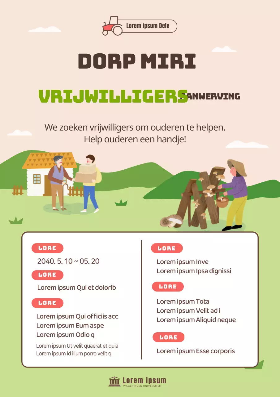 Oproep voor vrijwilligers om chartreuse en limoengroen te illustreren