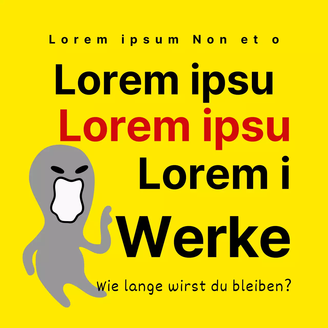 Emotionale, virale Memes der Kategorie B mit außerirdischen Illustrationen auf gelbem Hintergrund