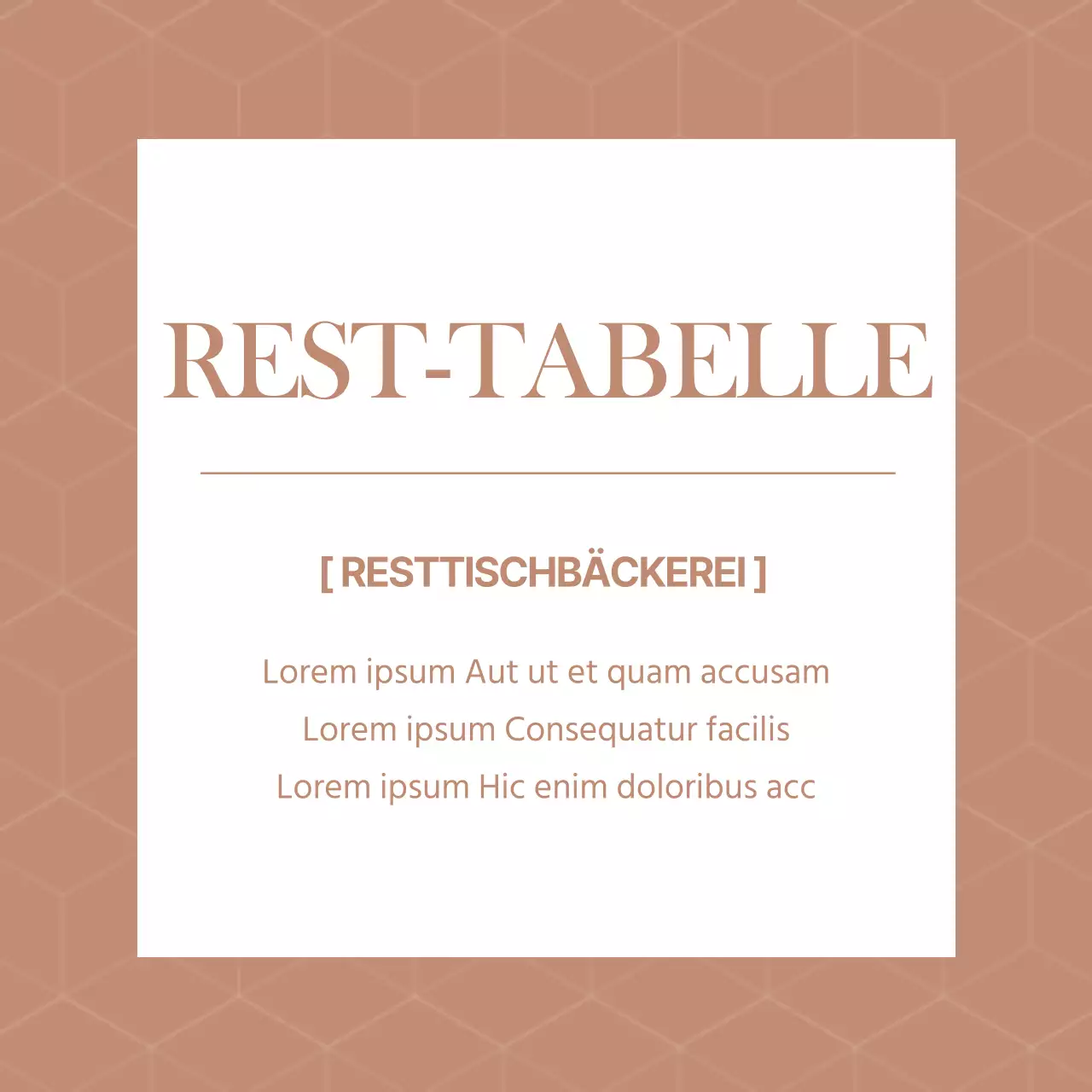 REST-TABELLE