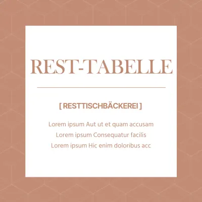 REST-TABELLE