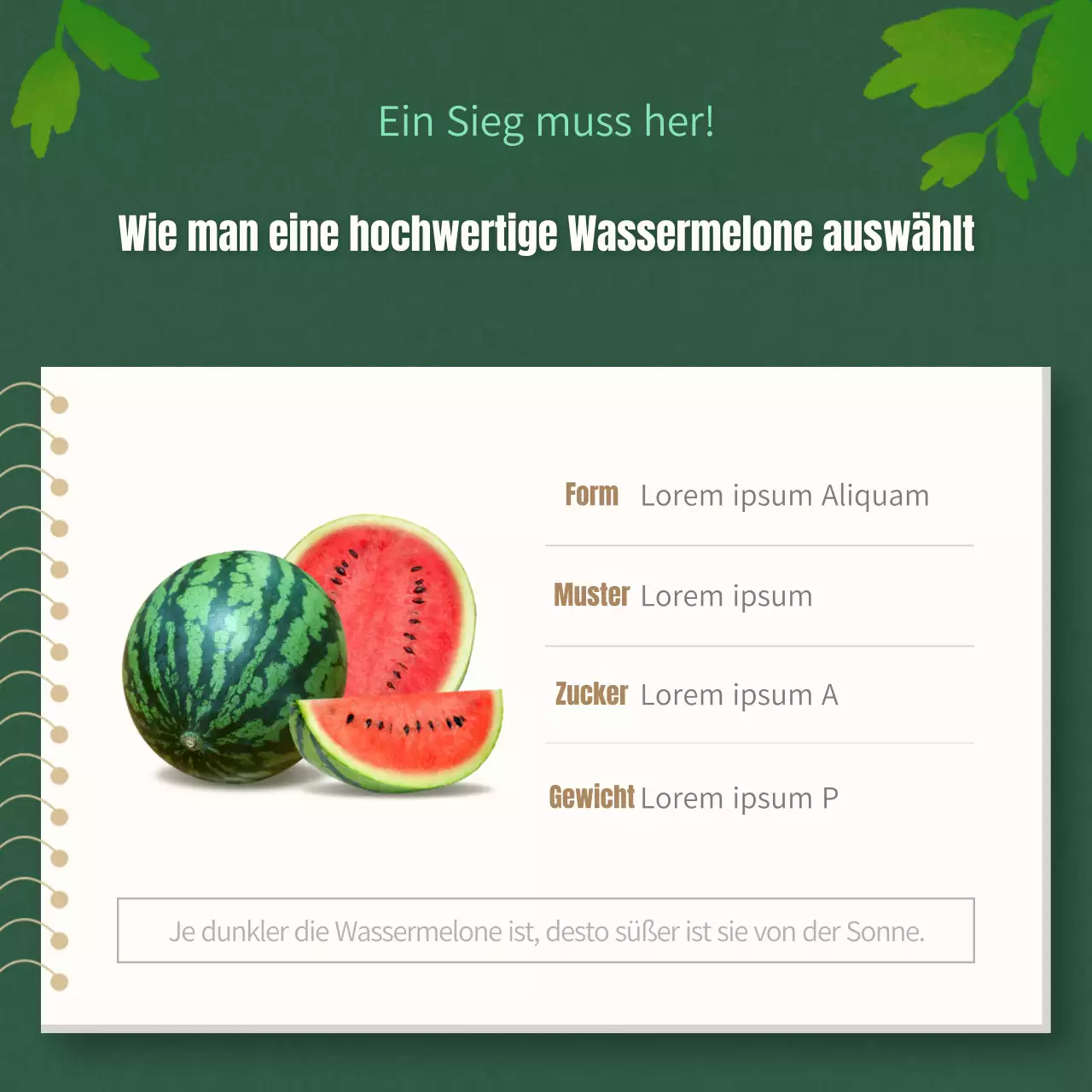Tipps für die Auswahl einer tropischen roten und grünen Wassermelone erklärt