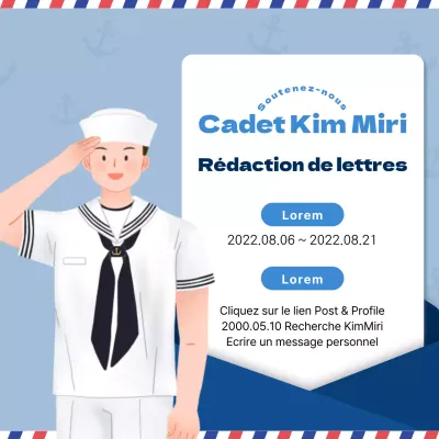 Voici comment rédiger une lettre de la marine dans les tons bleus