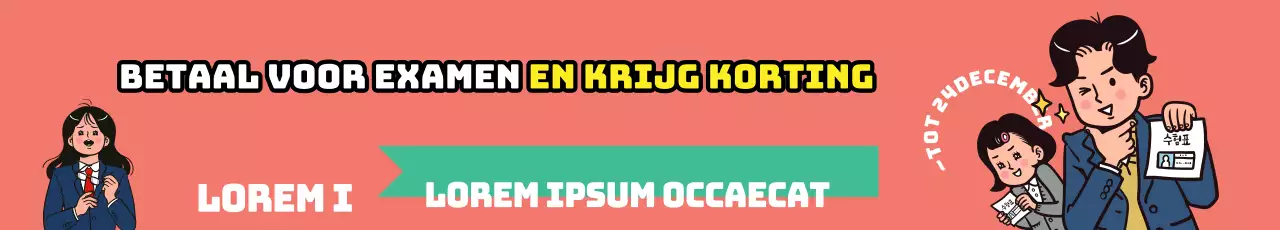 Examenkaartjes met korting