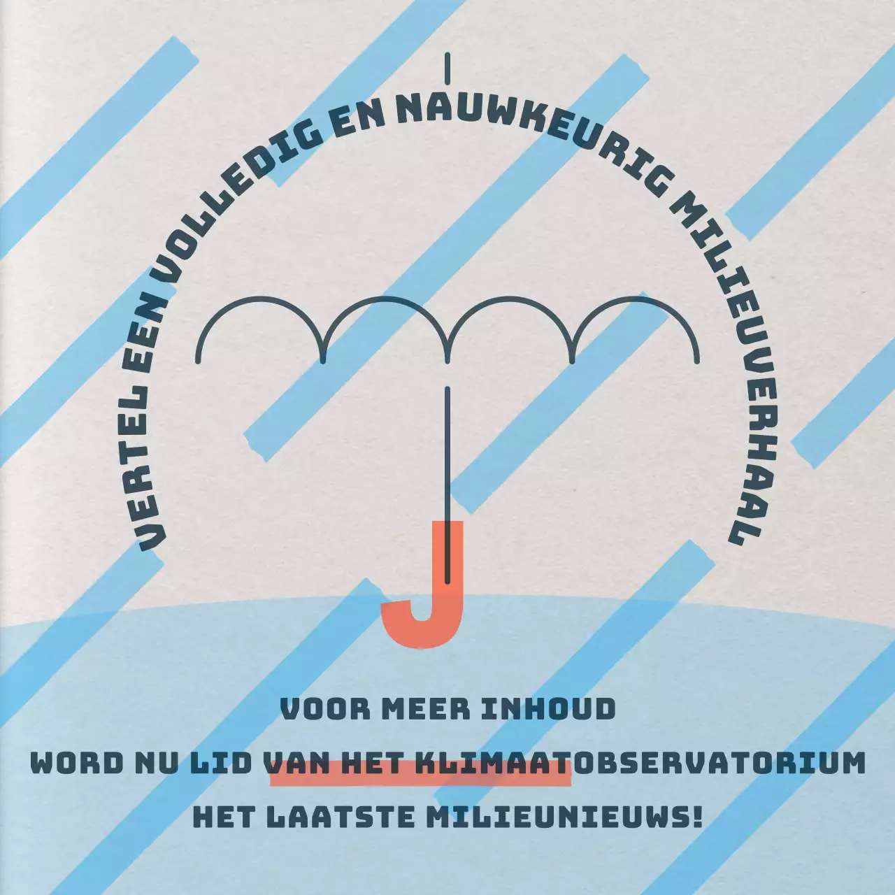 Retro klimaatobservaties in beige en lichtblauw