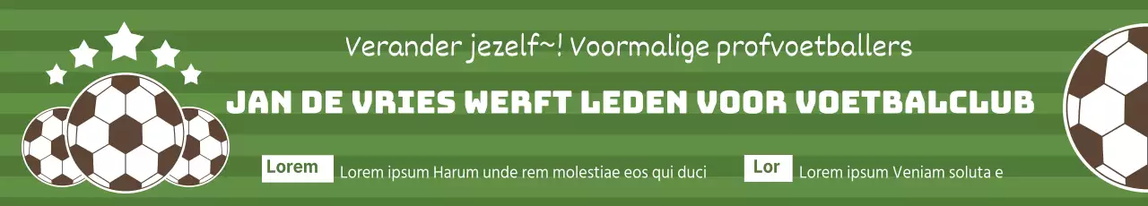 Leden werven voor een voetbalclub