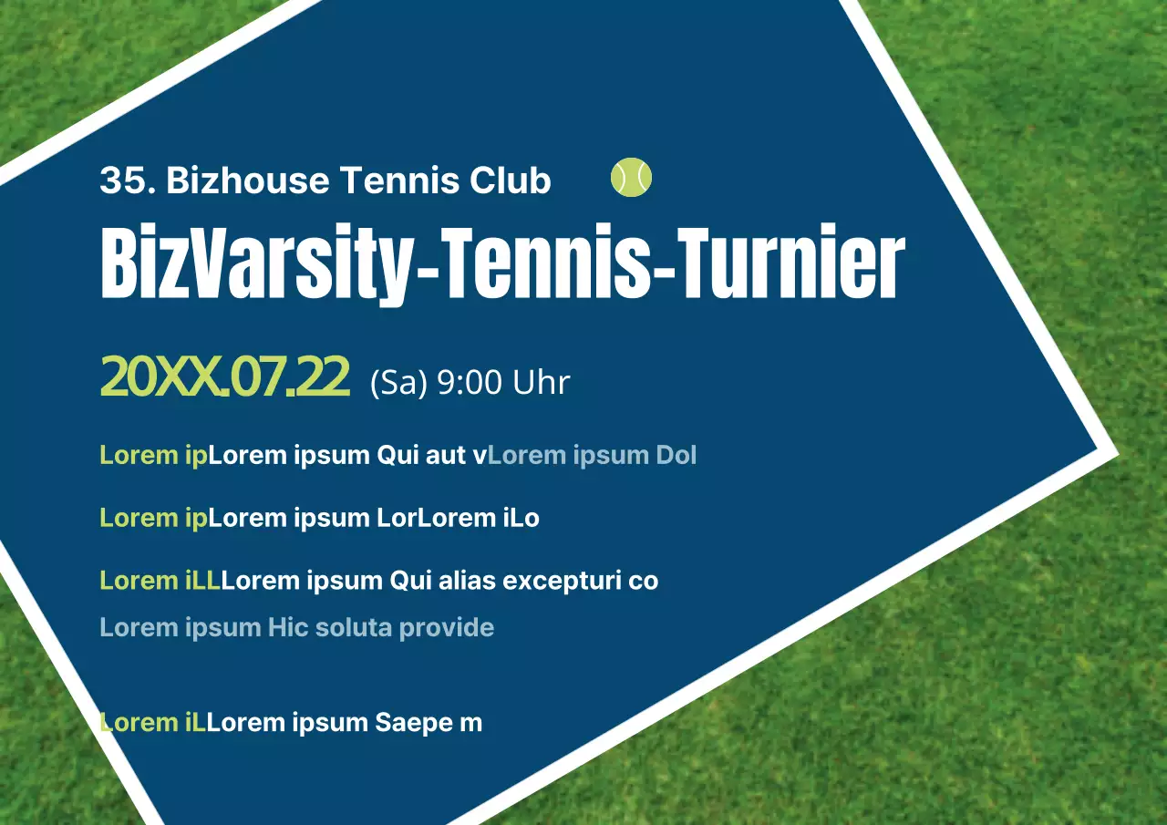 Tennis-Turniere
