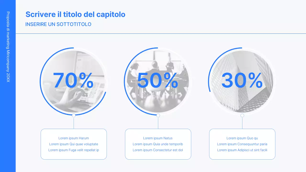 Kit di concetti aziendali con linee blu, minimaliste e semplici