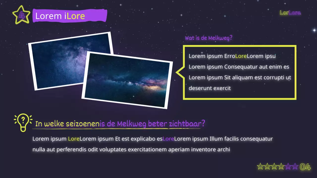 Mystiek neongeel en paars trainingsmateriaal